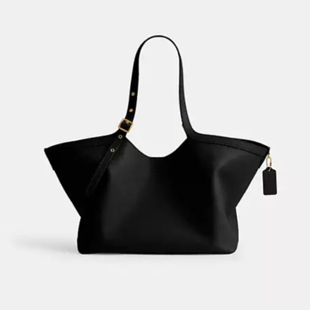 NWT Authentic Coach Gramercy Tote Bag Brass/Black